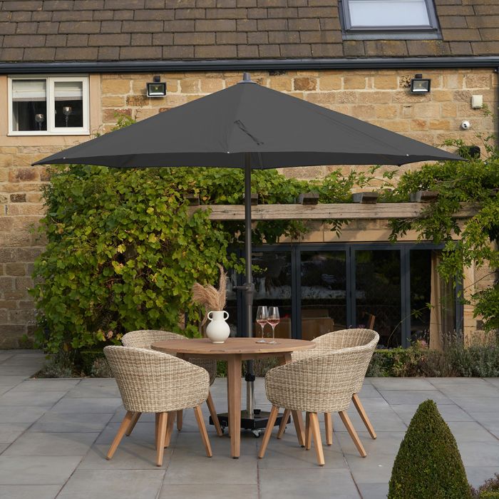 Platinum Riva 350cm Round Anthracite Parasol