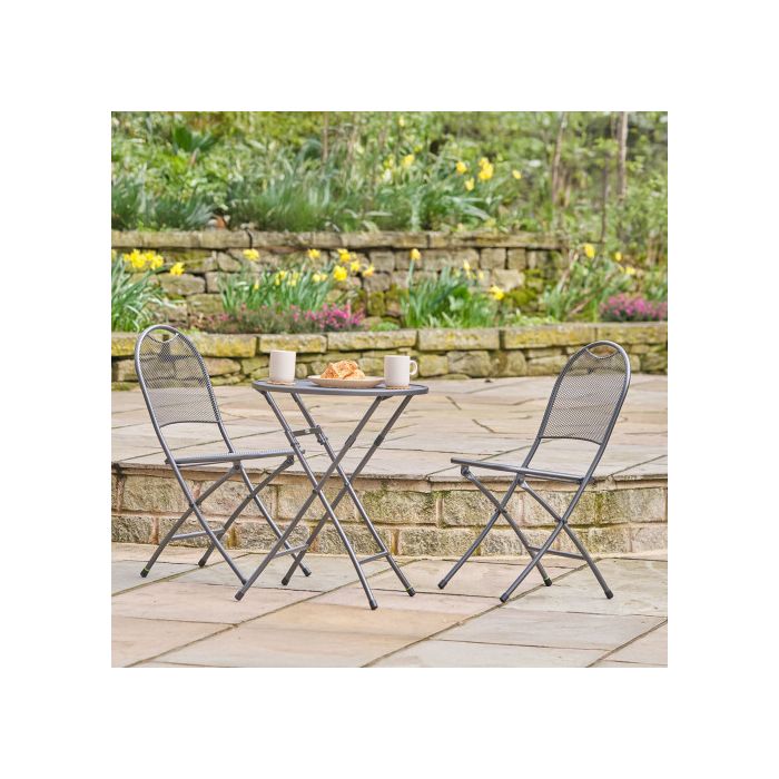Café Latte Balcony Folding 2 Seat Set