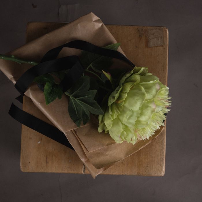 Green Peony x 3 Stems