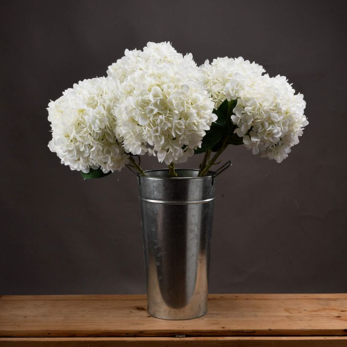 3 Stems of Oversized White Hydrangea