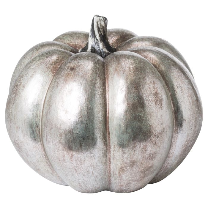 Large Silver Foil Pumpkin