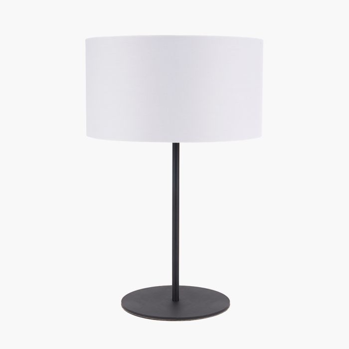 Elin Matt Black & Ivory Table Lamp