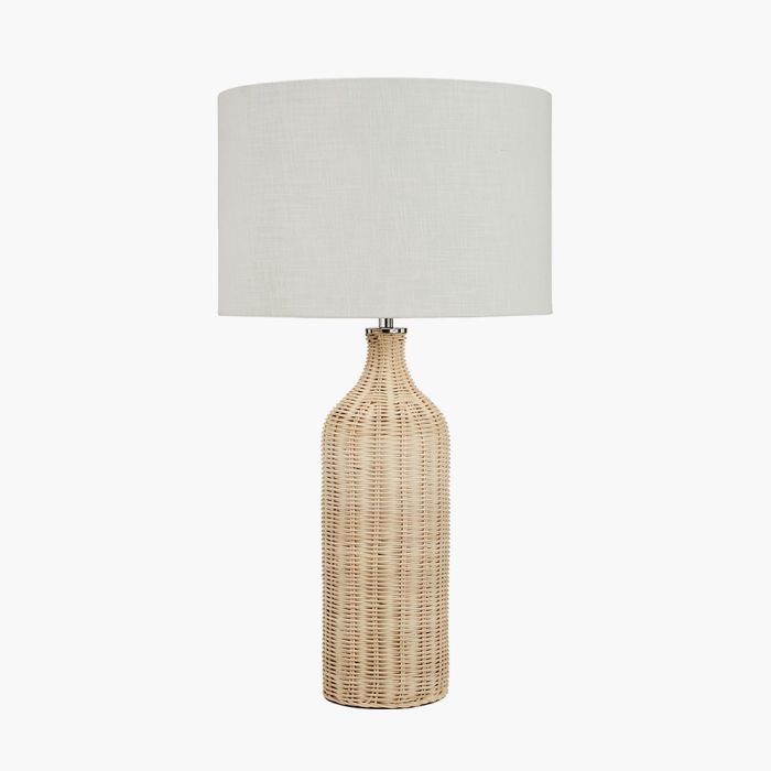 Anika Natural Rattan Bottle Table Lamp