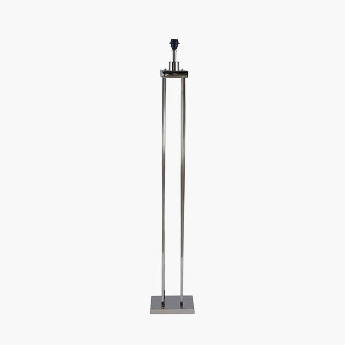 Langston Nickel Metal Column Floor Lamp Base