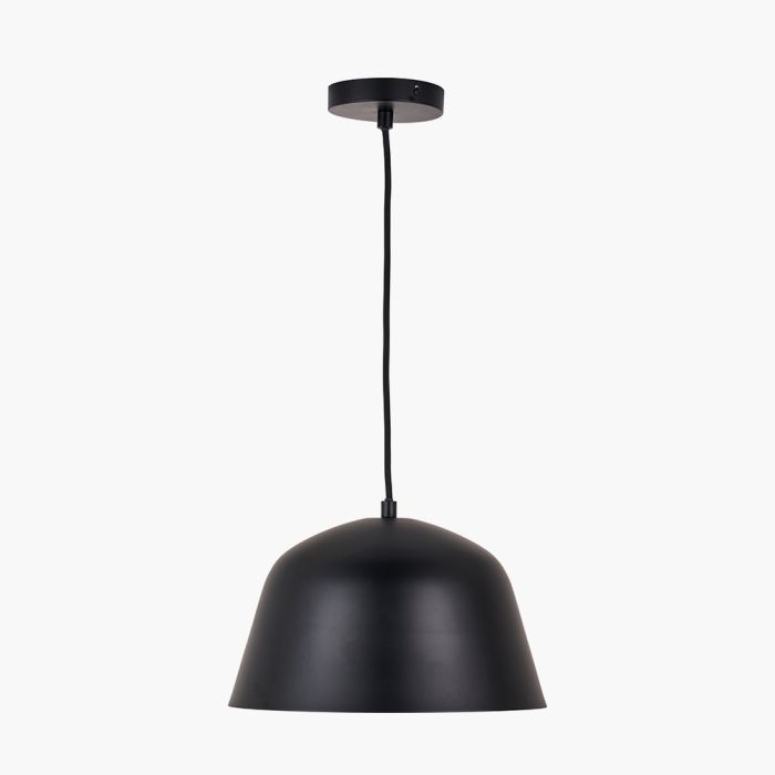 Amalie Black Metal Retro Pendant