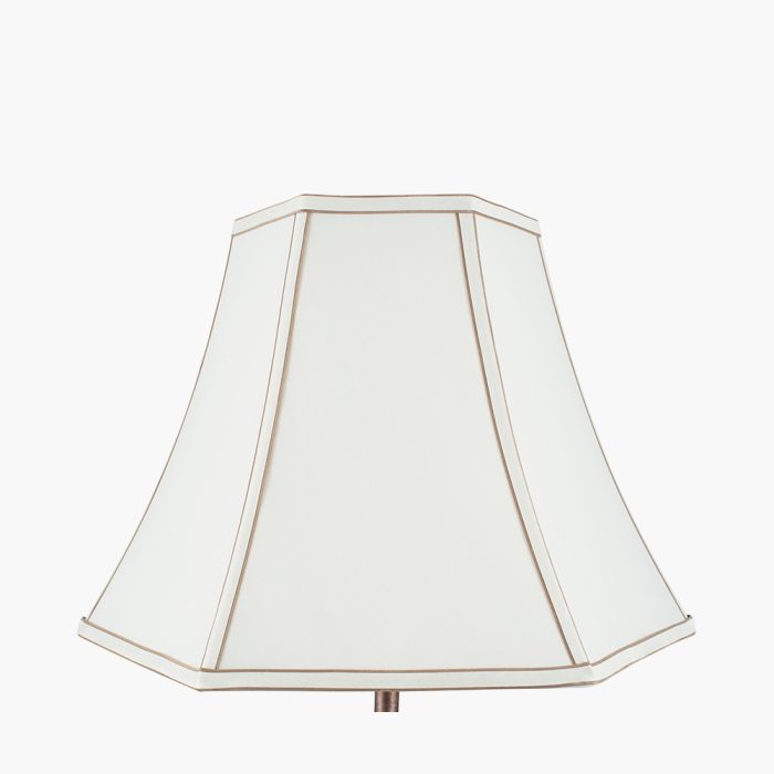 Lyla 50cm Cream Silk Mix Bowed Lampshade