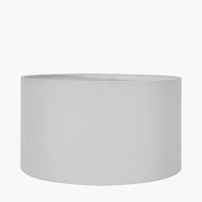 Harry 40cm Ivory Cotton Mix Cylinder Lampshade