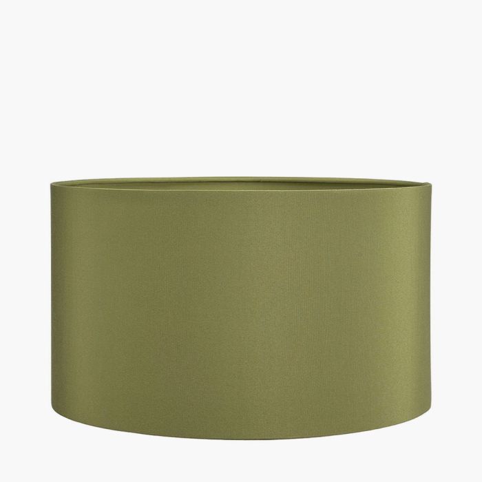 Harry 40cm Sage Cotton Mix Cylinder Lampshade