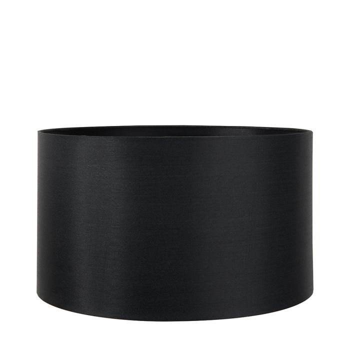 Zara 35cm Black Silk Lined Cylinder Lampshade