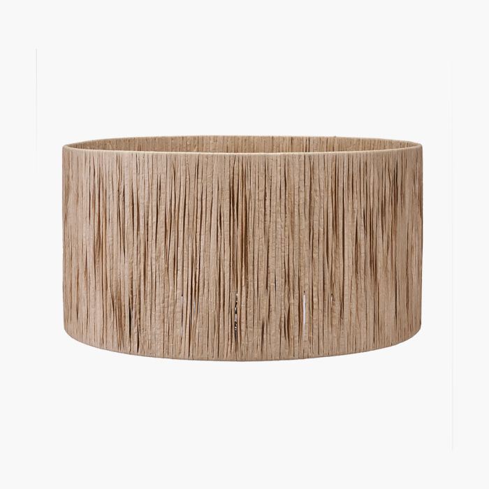 Tilia 40cm Natural Raffia Cylinder Lampshade