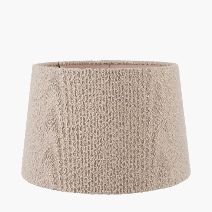 Martigues 35cm Taupe Boucle Tapered Cylinder Lampshade