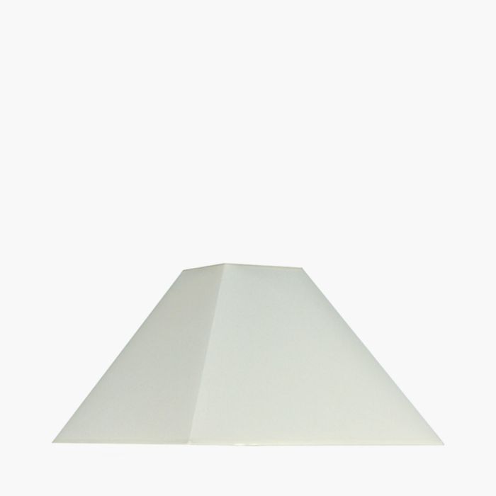 Pyramid 35cm Cream Cotton Tapered Square Lampshade