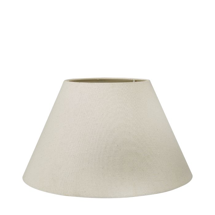 Seychelles 40cm Cream Slubby Cotton Empire Tapered Cylinder Shade