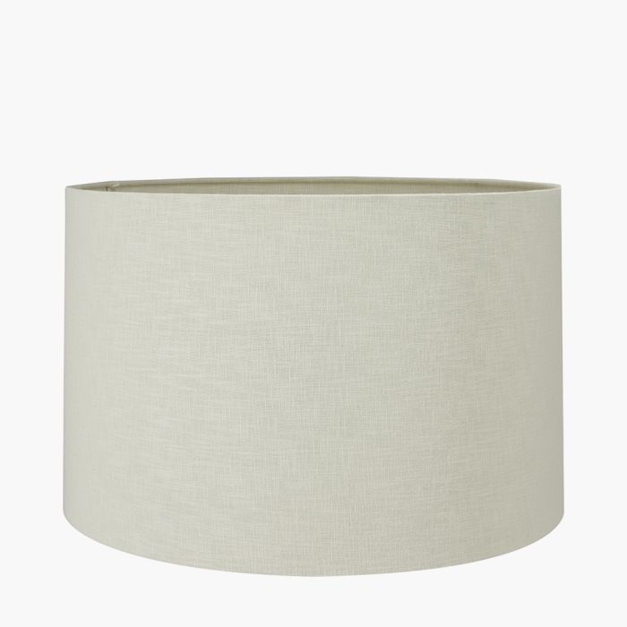 Lino 30cm Cream Self Lined Linen Drum Lampshade