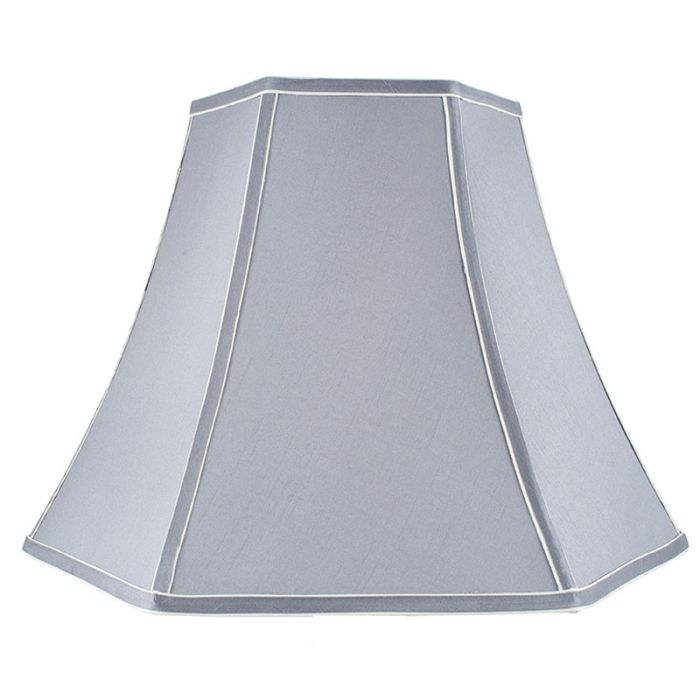 30cm Steel Grey Polysilk Bowed Shade