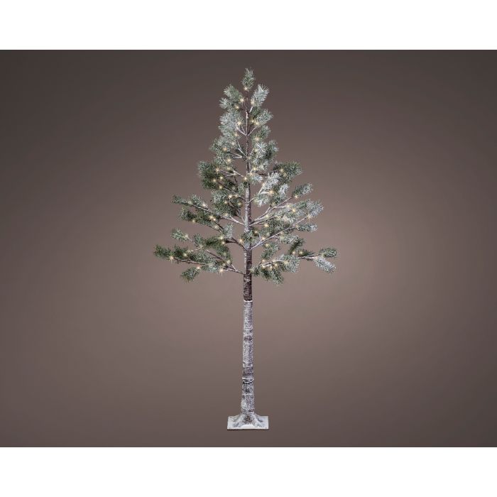 Christmas LED snowy pine tree, indoor/ outdoor 96 Warm white Lights 