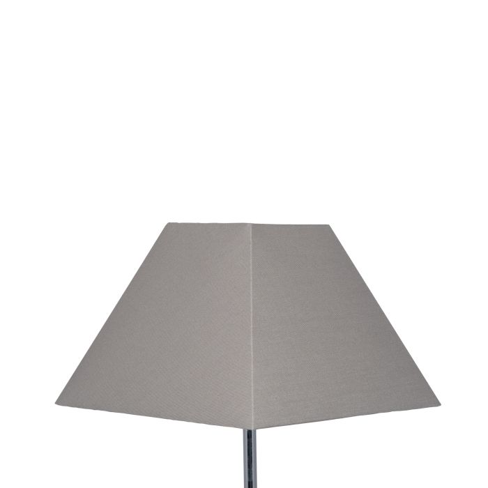 30cm Steel Grey Cotton Tapered Square Shade
