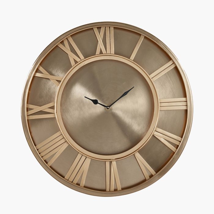 Antique Brass Round Wall Clock