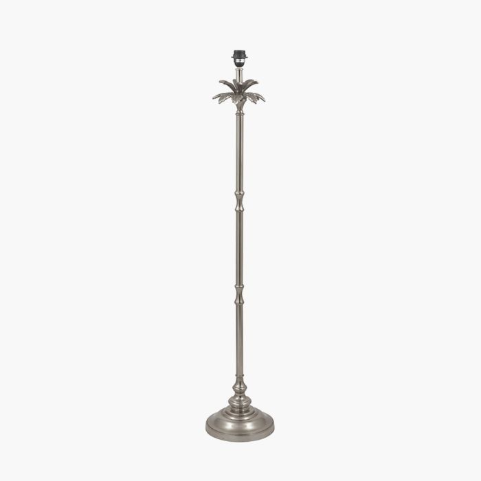 Trafalgar Nickel Metal Palm Tree Floor Lamp Base