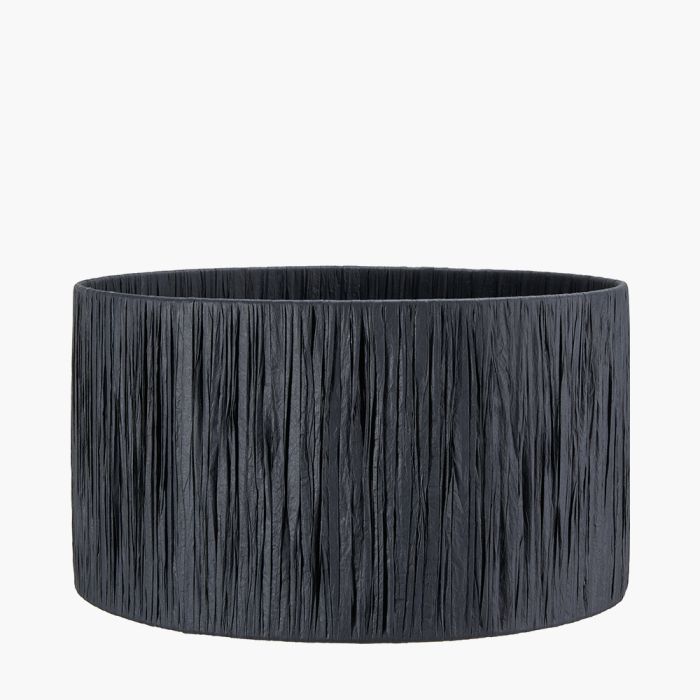 Tilia 30cm Black Raffia Cylinder Shade