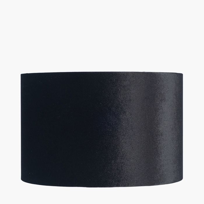 Bow 40cm Black Velvet Cylinder Shade