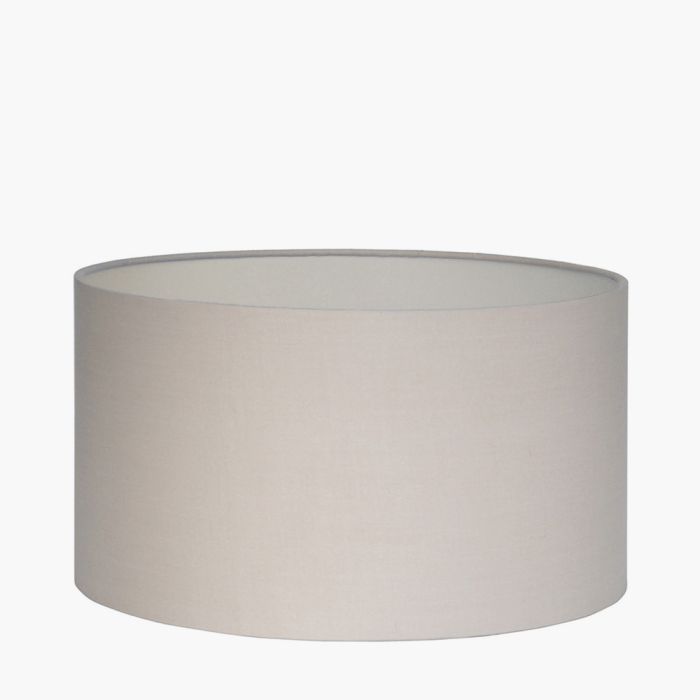 Harry 40cm Taupe Poly Cotton Cylinder Drum Shade