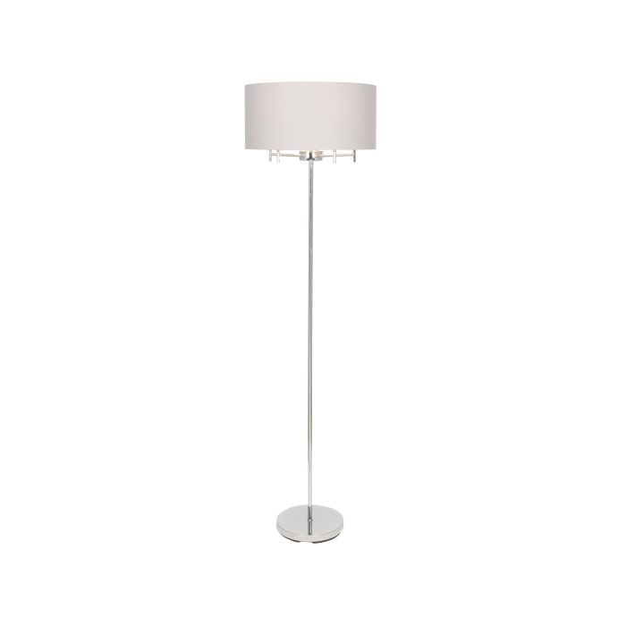 Silver 5 Light Metal Floor Lamp
