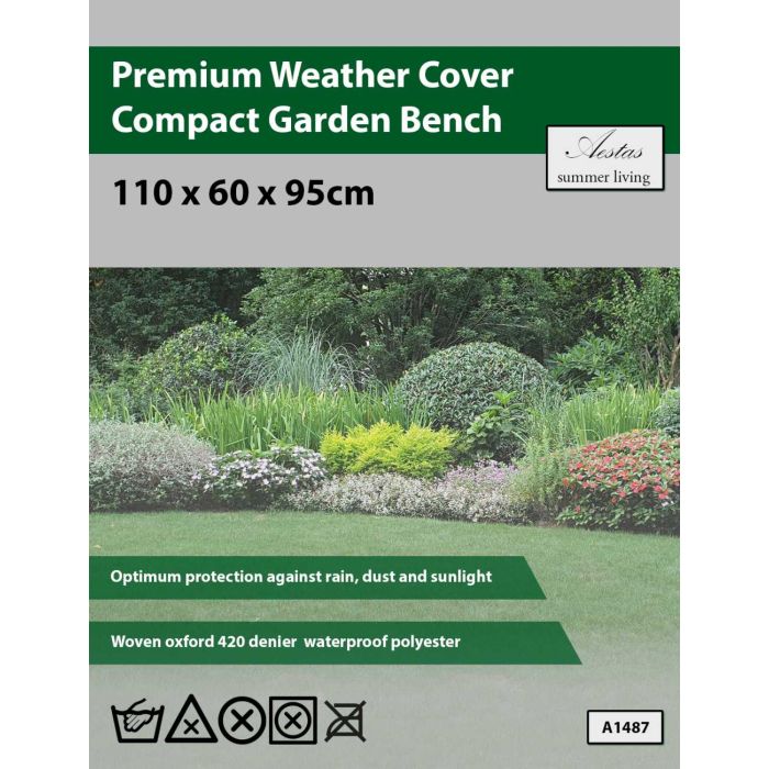 Aestas Premium Compact Garden Bench Weather Cover
