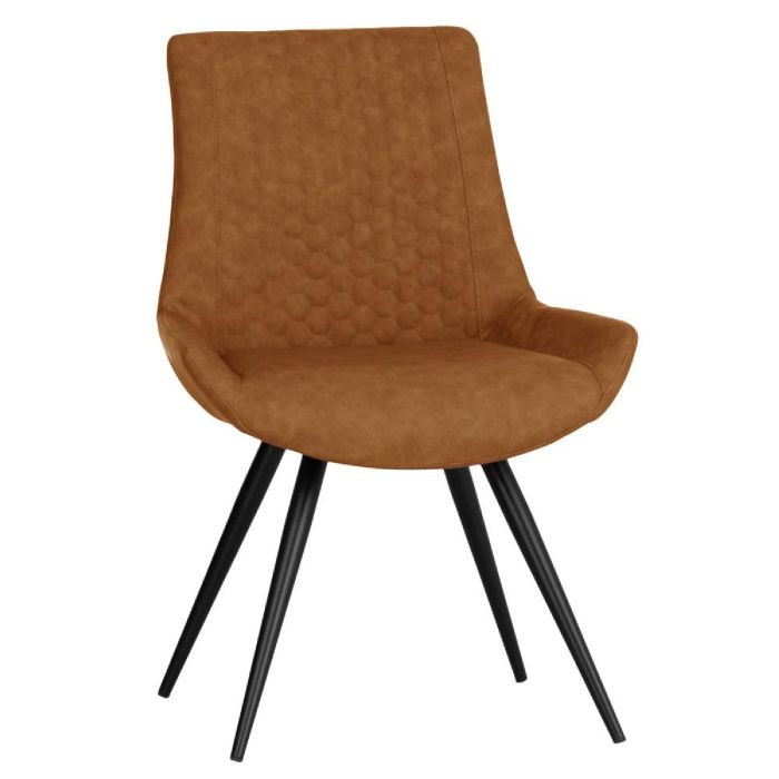 Essentials Honeycomb Stitch Dining Chair in Tan
