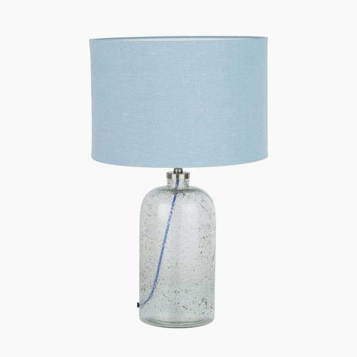 Chinon Glass Table Lamp Base and Shade Delft