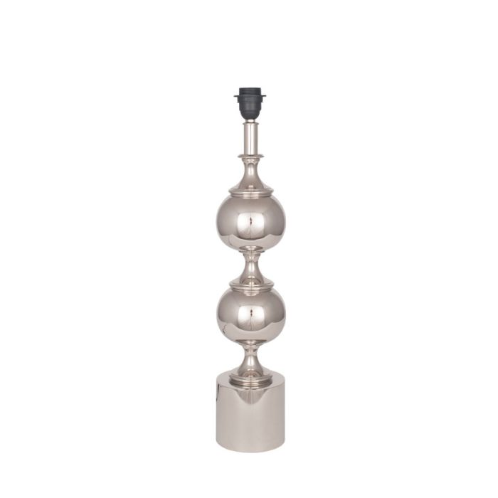 Silver Aluminium Tall Footed Table Lamp, Tall Silver Table Lamp Base