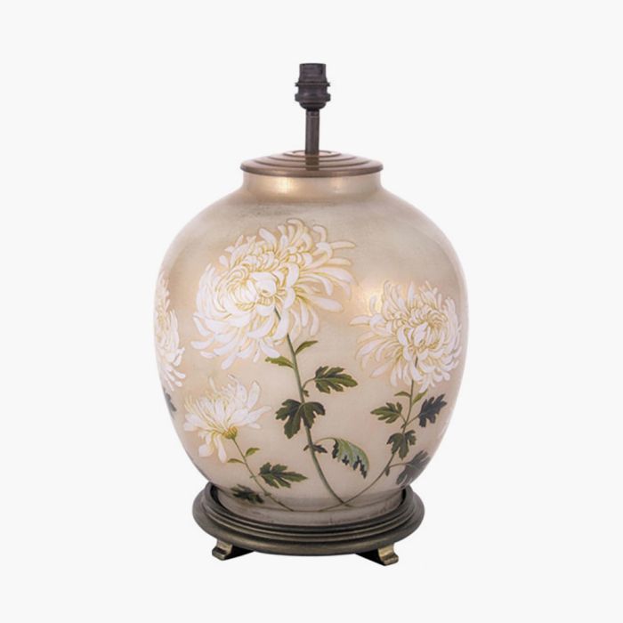 RHS Chrysanthemum Large Glass Table Lamp Base