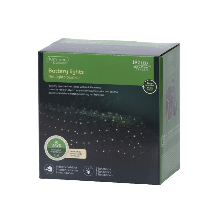 192 LED Outdoor Net Lights Warm White