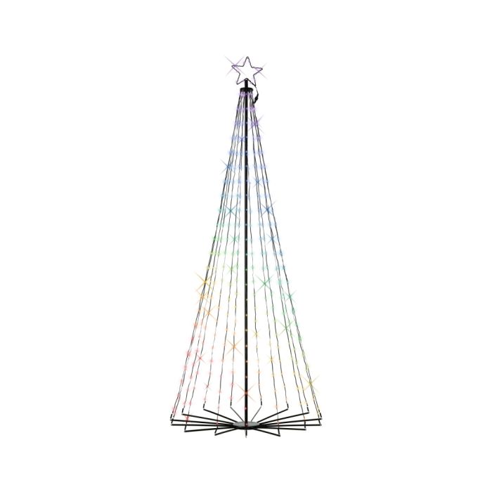 355 LED Outdoor 240cm Cone Christmas Tree with Colour Changing Effect