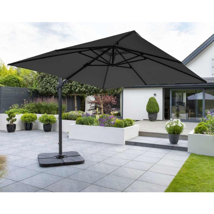 Royce Executive 300x300cm Cantilever Parasol. Carbon Canopy.