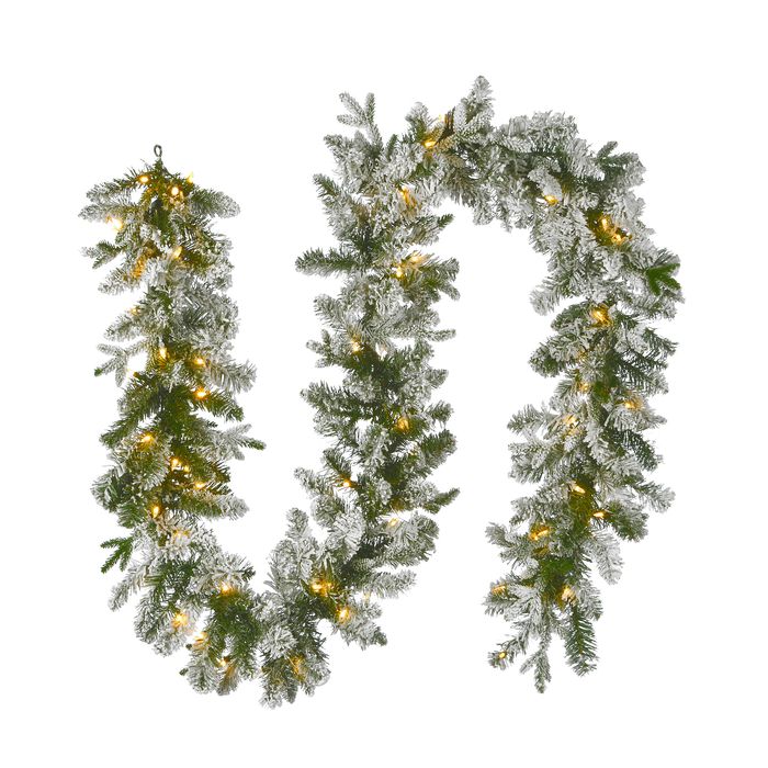 Iceland Fir 9ftx12" Garland with 70 Warm White lights