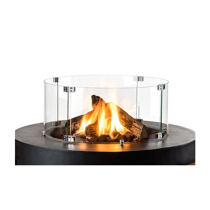Happy Cocoon Glass Screen Kit For Round Fire Pits (Also Table Top)