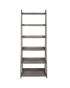 Ashwell Taupe Pine Wood 6 Tier Bookcase K/D