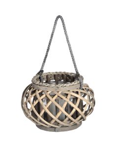 Small Wicker Basket Lantern