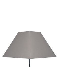 40cm Steel Grey Cotton Tapered Square Shade