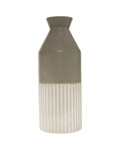 Mason Collection Grey Ceramic Ellipse Vase