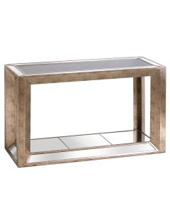 Augustus Mirrored Console Table with Shelf
