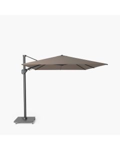 Platinum Premium Challenger T2 Cantilever Parasol 350x260x246cm. Havana Taupe Canopy 