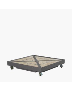 Ceramica Wheeled Parasol Base 90kg when filled with sand - Grey