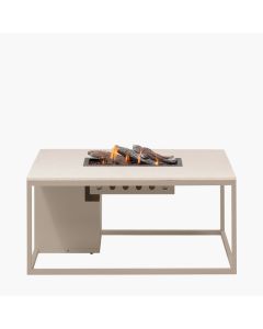 Cosiloft 100 Sandy Beige Fire Pit Table 100x100x50cm