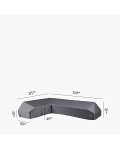 Corner Lounge Aerocover Weather Cover Right Hand 350x275x90xH30/45/70cm high