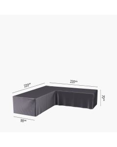 Corner Lounge  Aerocover Weather Cover L-Shape 220 x 220 x 90 x 70