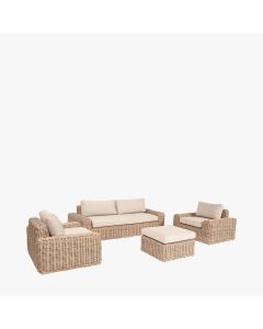 Como All Weather Wicker Outdoor Lounge Seating Set