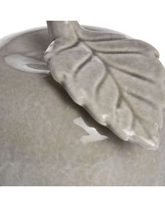 Antique Grey Large Ceramic Apple