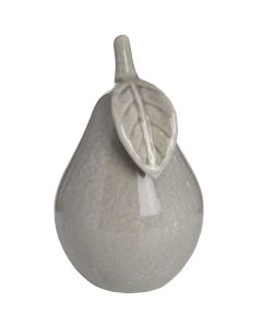 Antique Grey Small Ceramic Pear